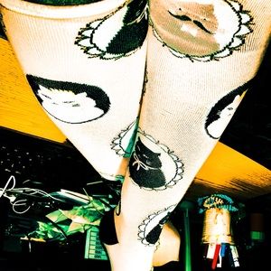 Kitty Cat Knee Length Socks